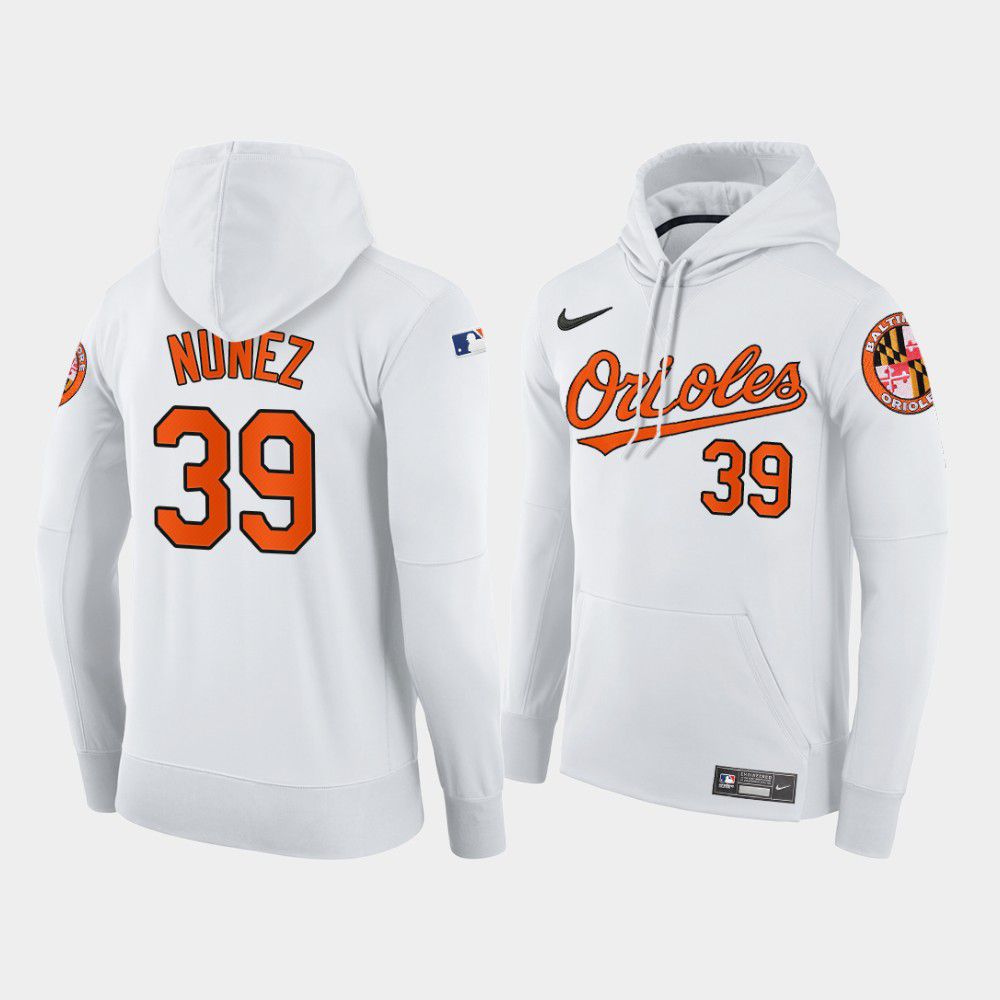 Men Baltimore Orioles #39 Nunez white home hoodie 2021 MLB Nike Jerseys->baltimore orioles->MLB Jersey